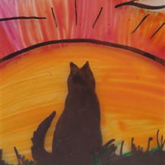 Cat at Sunrise